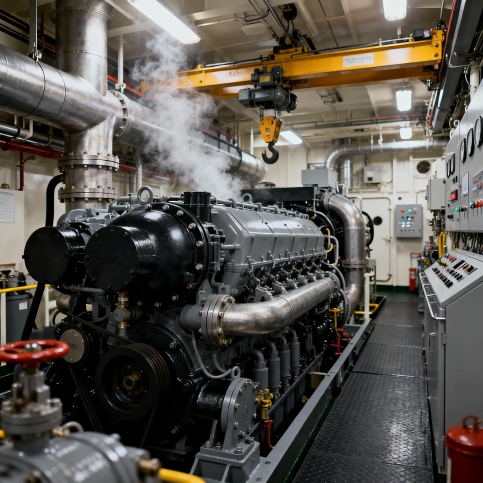 Marine engine room and propulsion equipment
