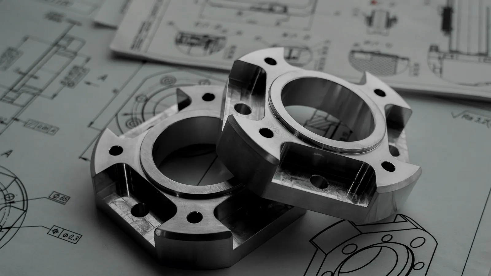 Engineering documents and mechanical parts used as RFQ evidence