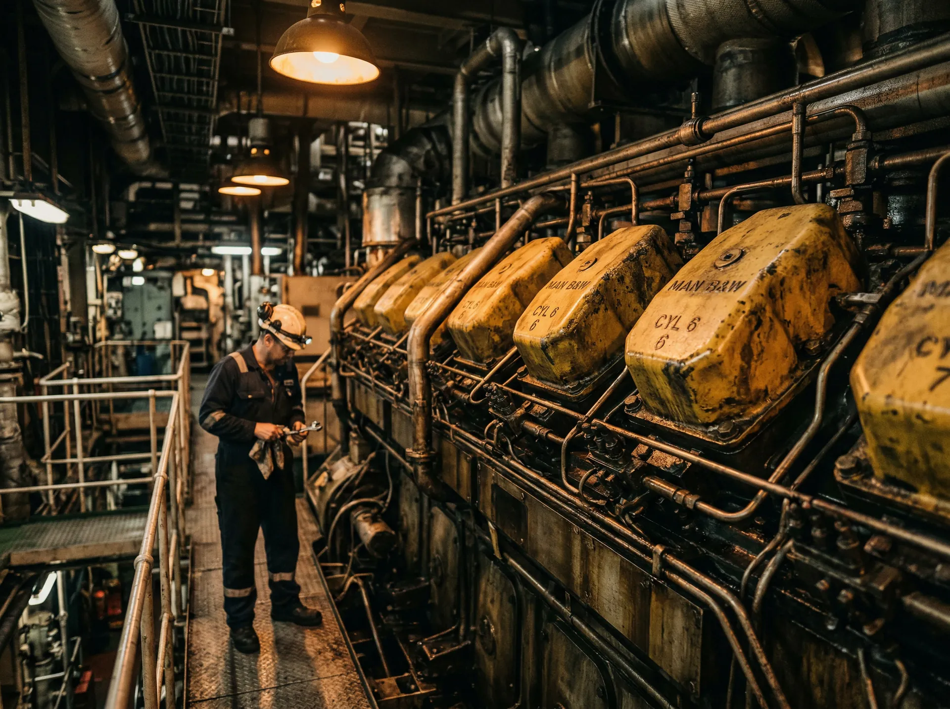 Commercial vessel engine room equipment for marine spare parts RFQ review