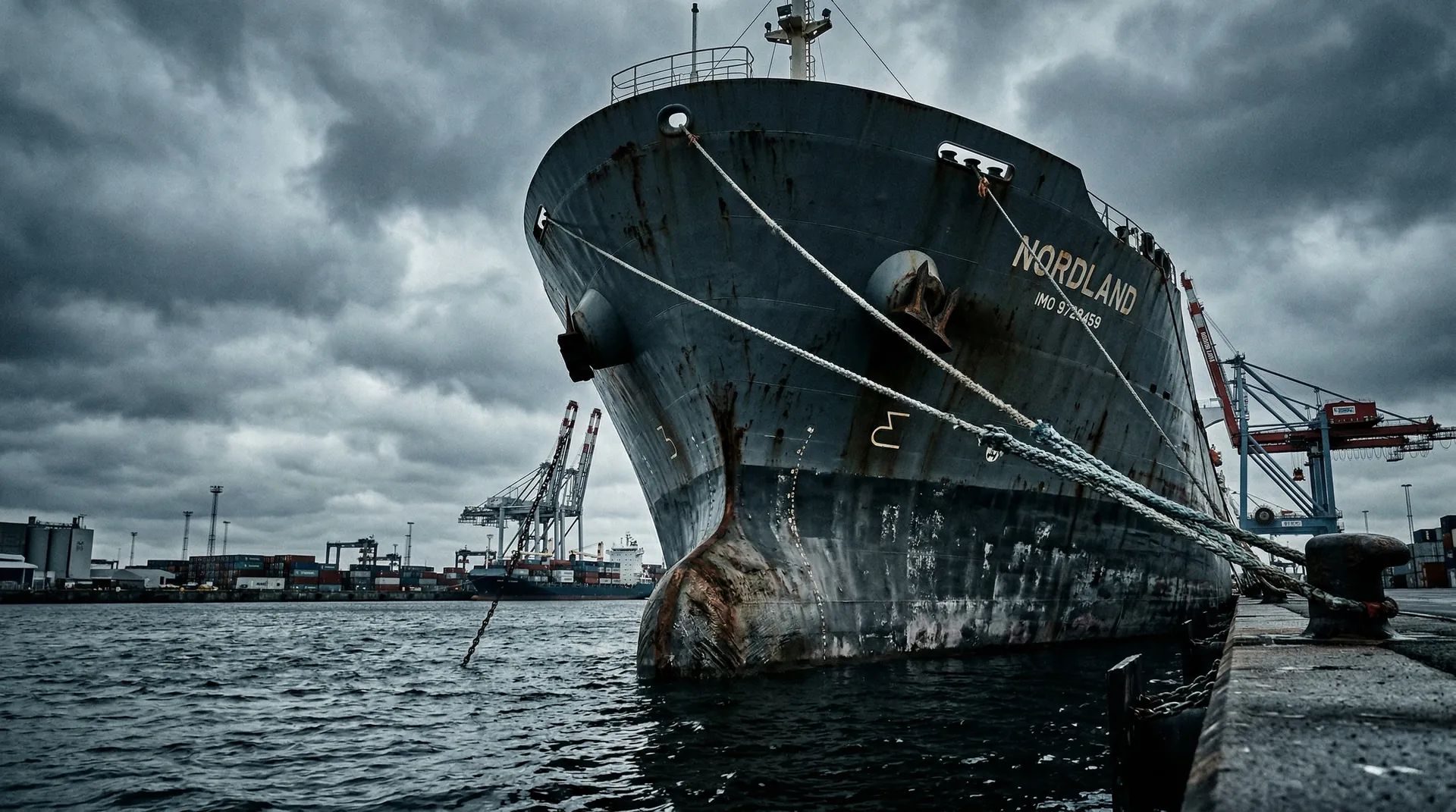 Commercial vessel bow for urgent spare parts RFQ timing
